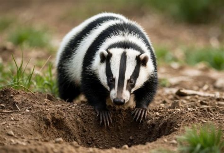 Do badgers dig holes