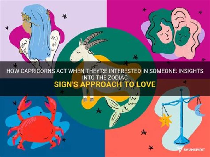 How do Capricorns act when they like someone?