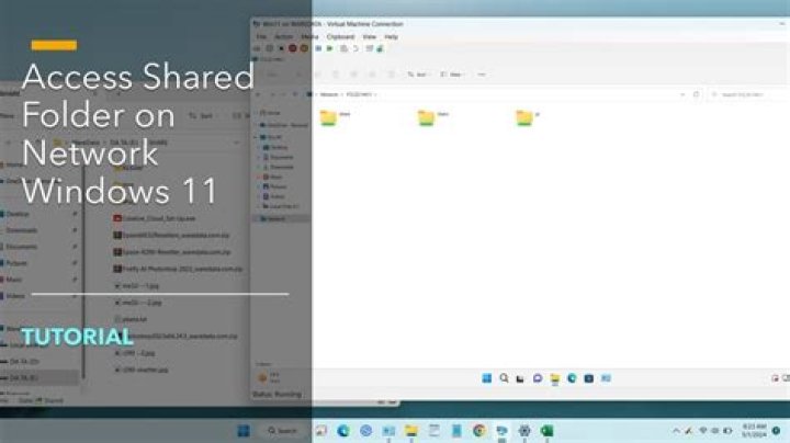 How do I access a shared folder on my network?