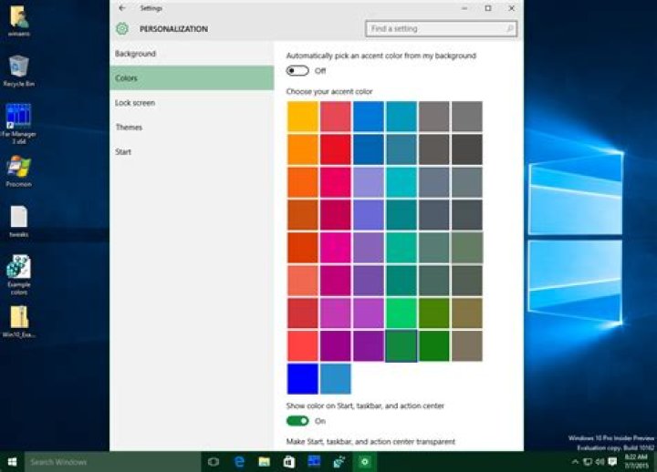 How do I change the color depth in Windows 10?