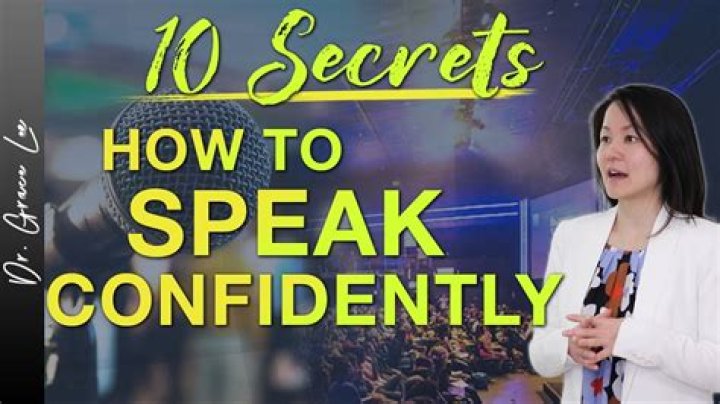 How do I look confidently and talk?