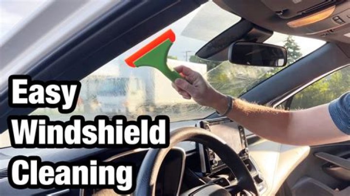 How do you clean auto glass at home?