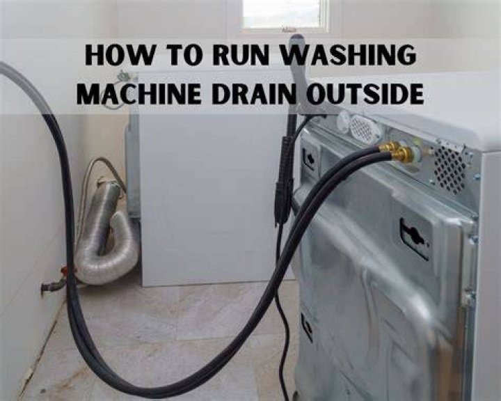 How do you drain water from a portable washing machine?