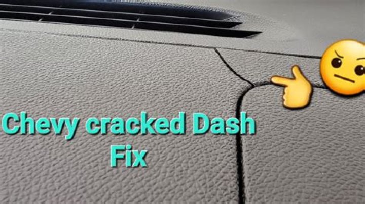 How do you fix a cracked dash on a car