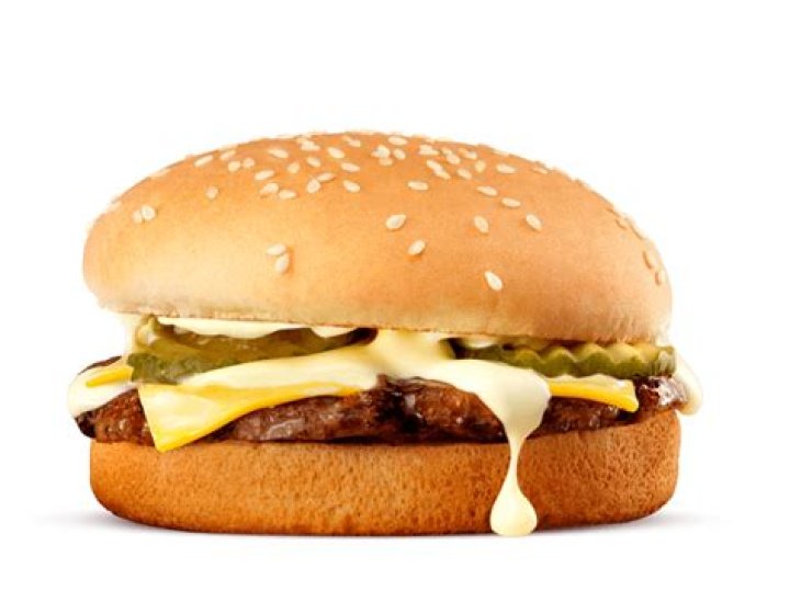 How many calories are in a cheesy cheeseburger from Hungry Jacks?