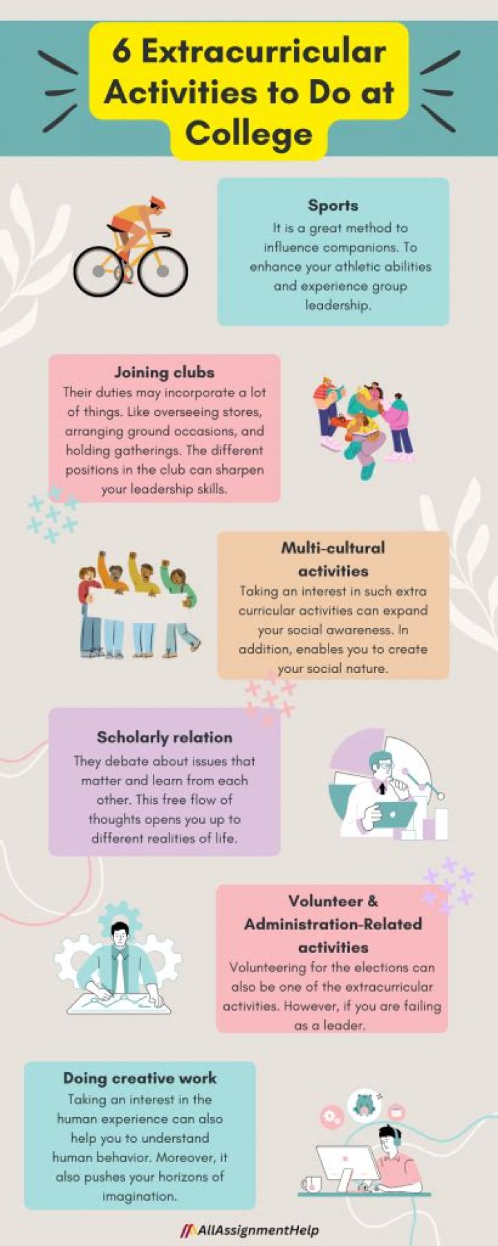 What are 3 tips to being involved in extracurricular activities?