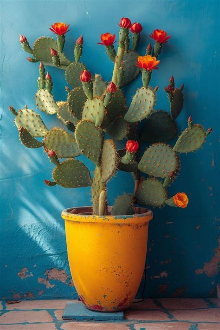 What does it mean when a cactus blooms?