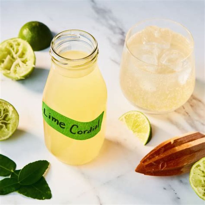 What does lime cordial go with?