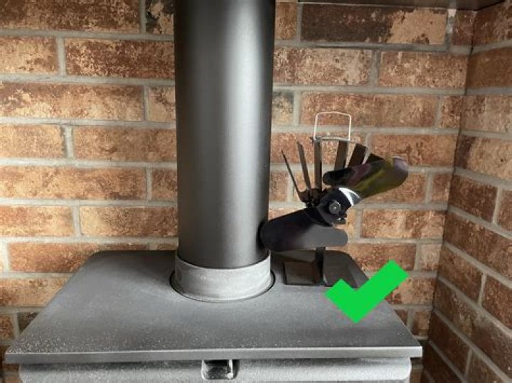What does the fan on the fireplace do?