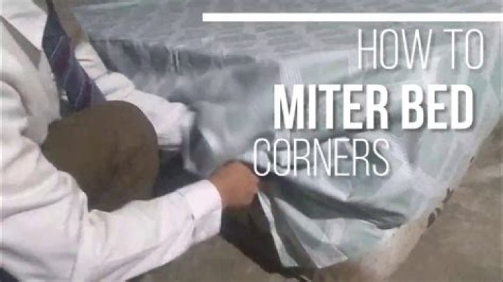 What is Mitering in bed making?