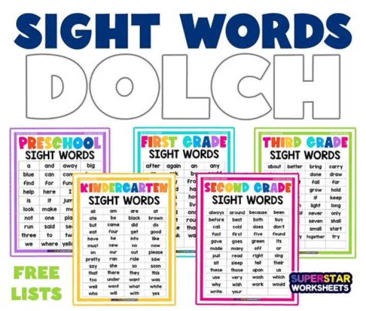 What is the purpose of Dolch sight words?