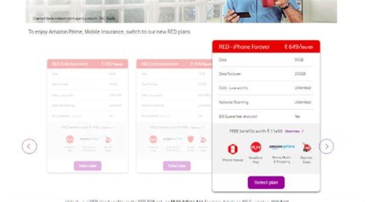 What is Vodafone iPhone forever plan?