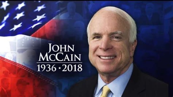 When did Senator John McCain die?